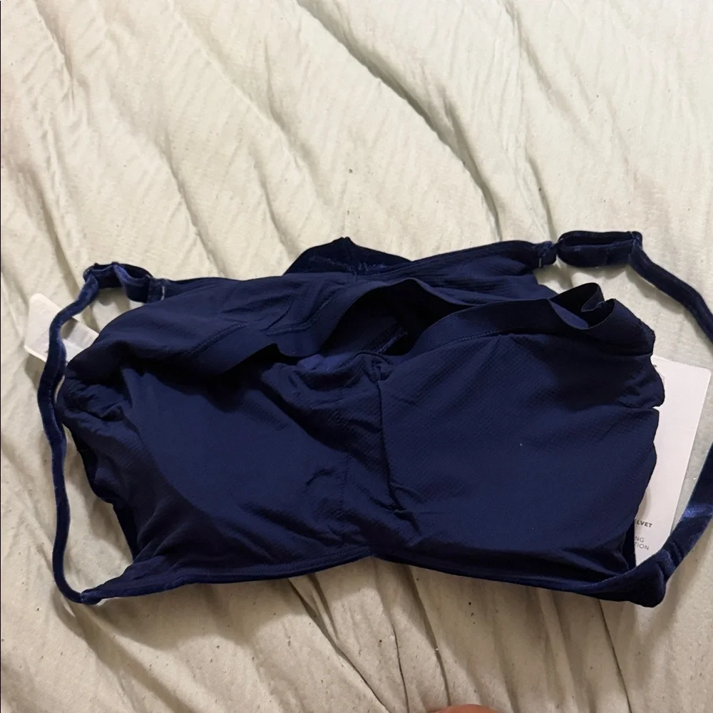 Athleta Velvet Bandeau Camisole in Deep Navy